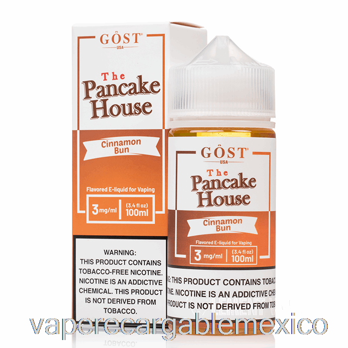 Vape Recargable Bollo De Canela - The Pancake House - Gost Vapor - 100ml 6mg